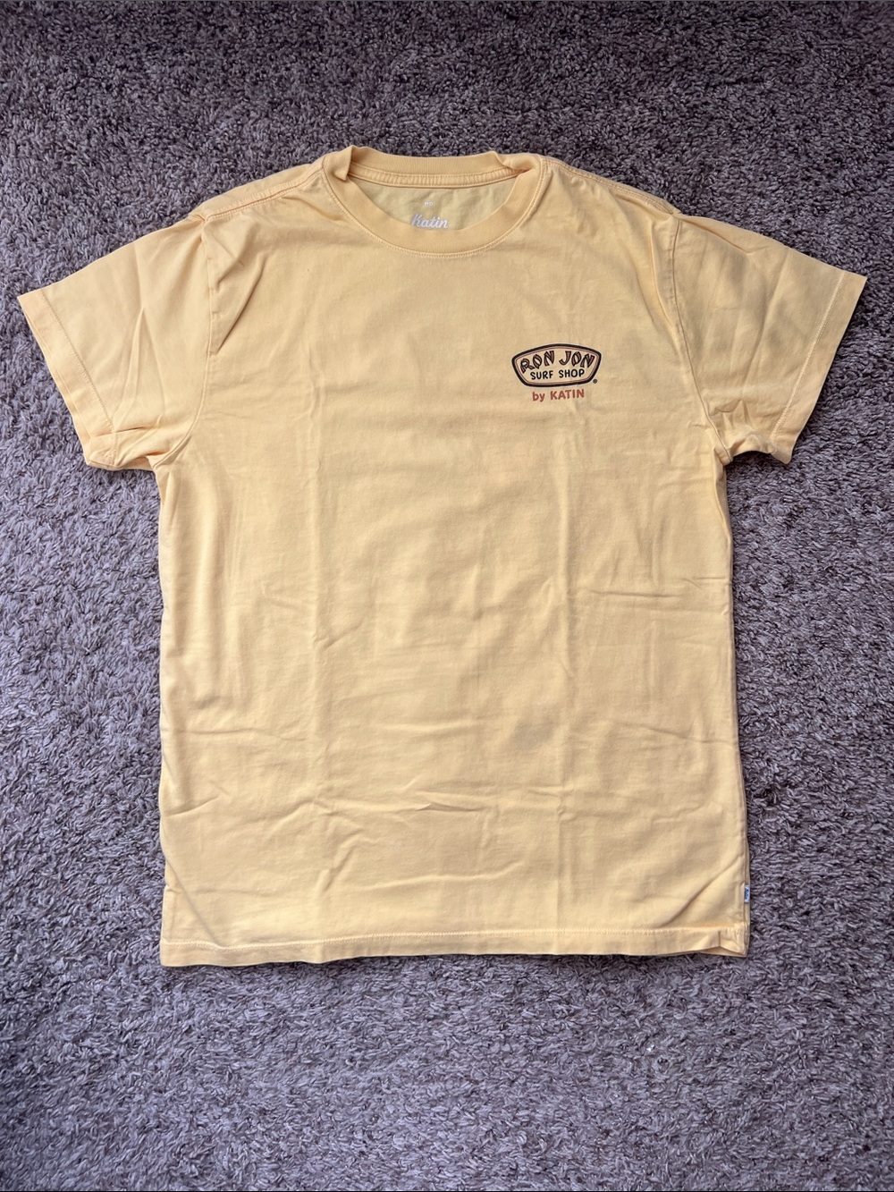 Ron Jon Katin Yellow Short-Sleeve Logo Tee